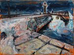 Susan Isaac - Whitby East Pier by Night