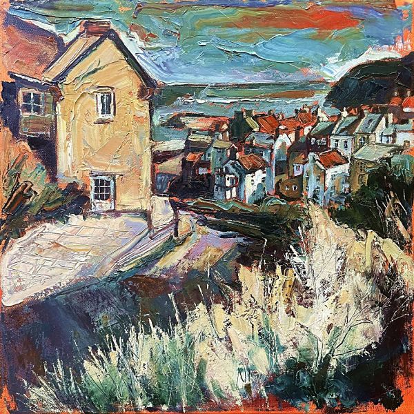 Susan Isaac - Looking Down from Cowbar Bank Staithes