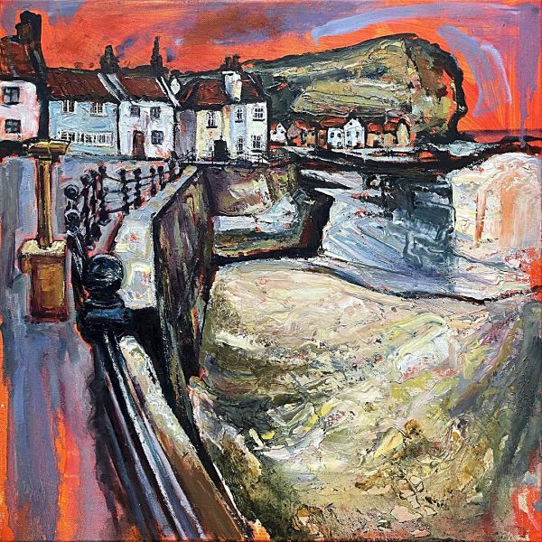 Susan Isaac - Staithes Harbour from the Waterfront