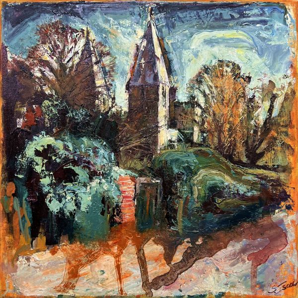 Susan Isaac - Southwell Minster from Bishop's Drive