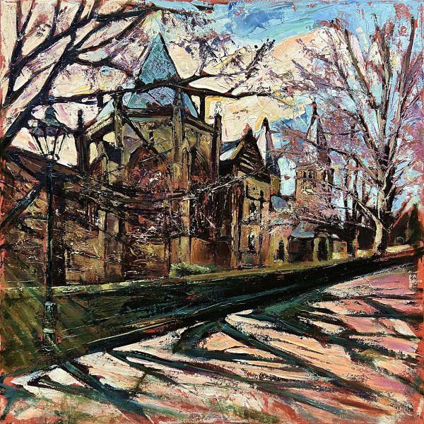 Susan Isaac - Long Shadows below the Chapter House Southwell Minster
